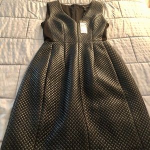 NEW BCBGMAXAZRIA “Livie” Quilted FauxLeather Dress